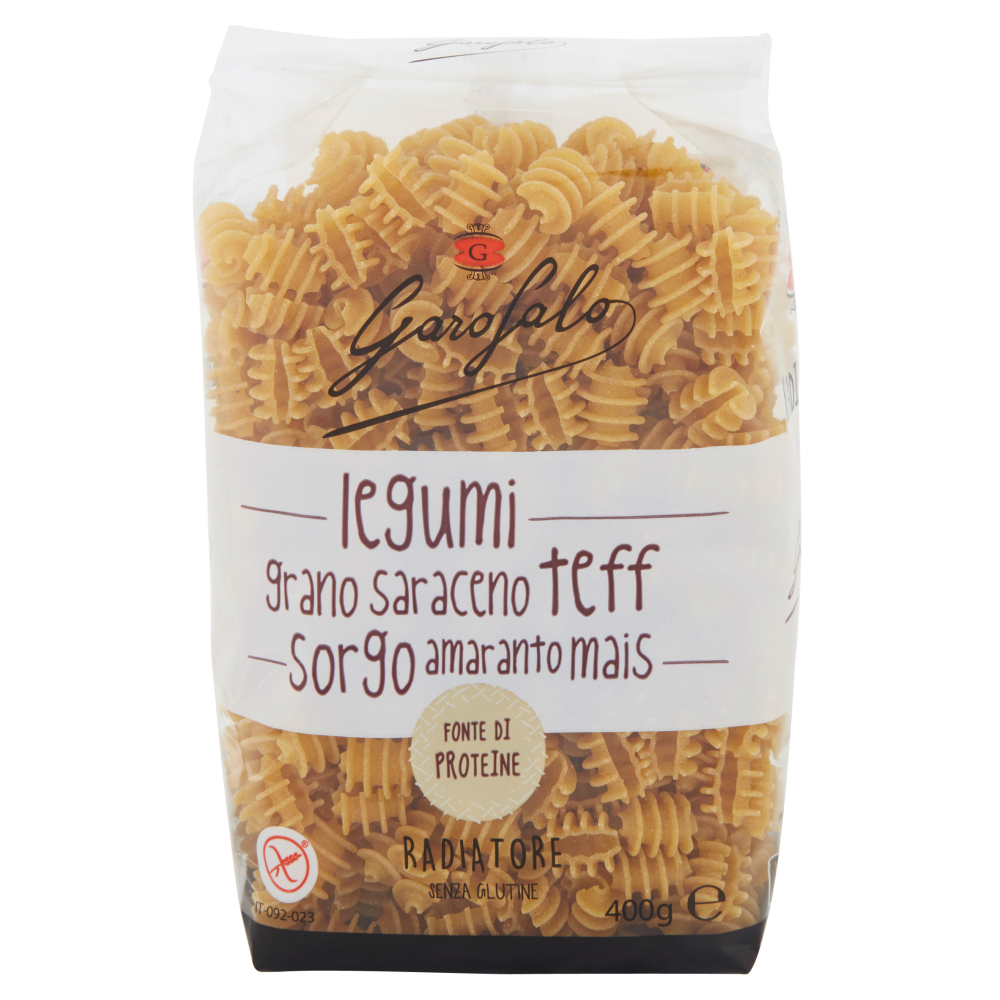 

Garofalo Radiatori Legumi e Cereali Pasta Senza Glutine 400g