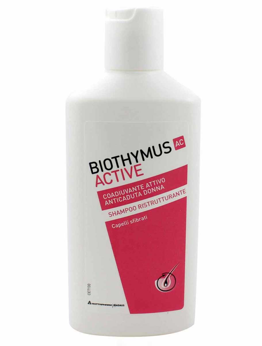 Image of Shampoo Ristrutturante Trattamento Anticaduta Donna BioThymus AC Active 200ml
