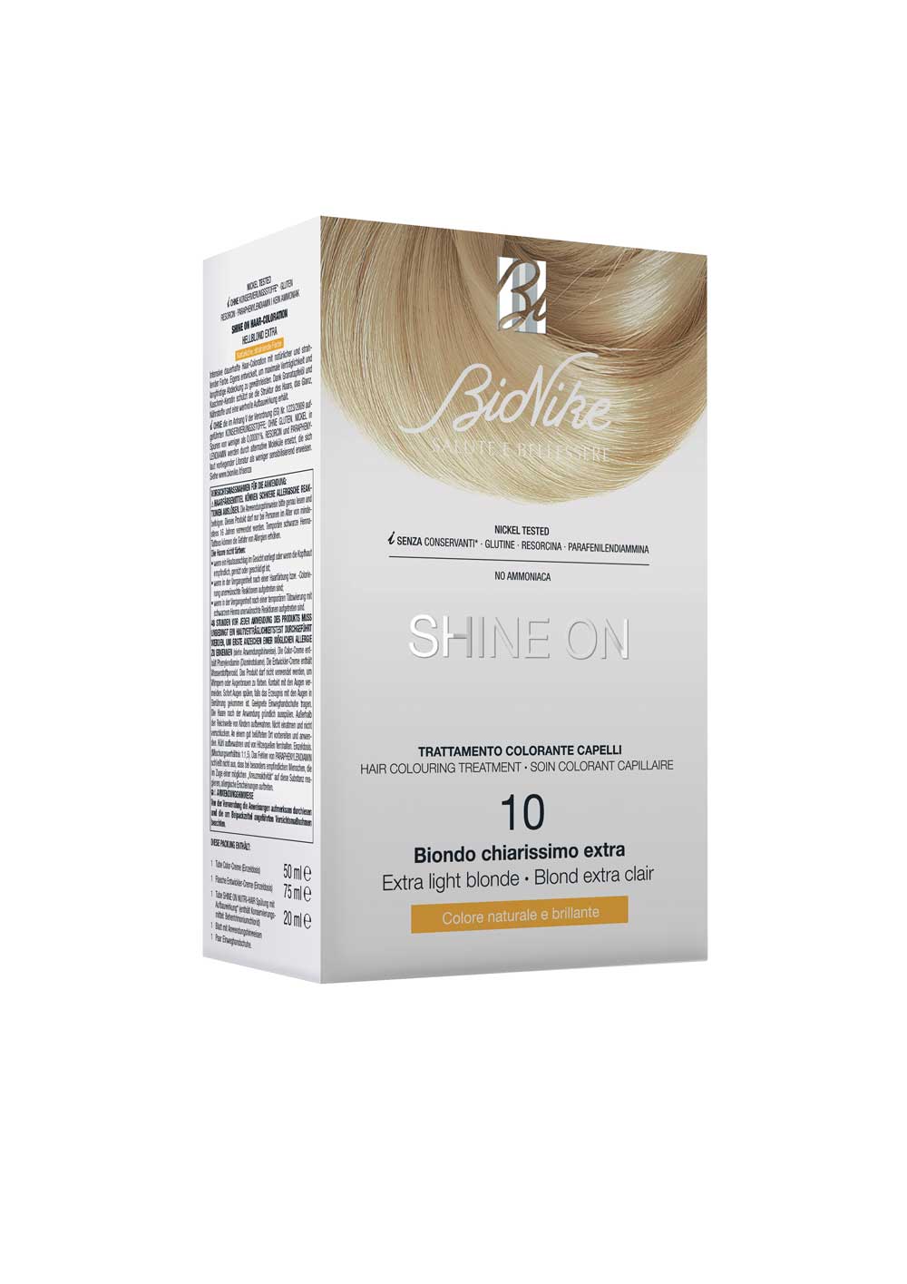 

Shine On Trattamento Colorante Capelli Biondo Chiarissimo Extra 10 BioNike