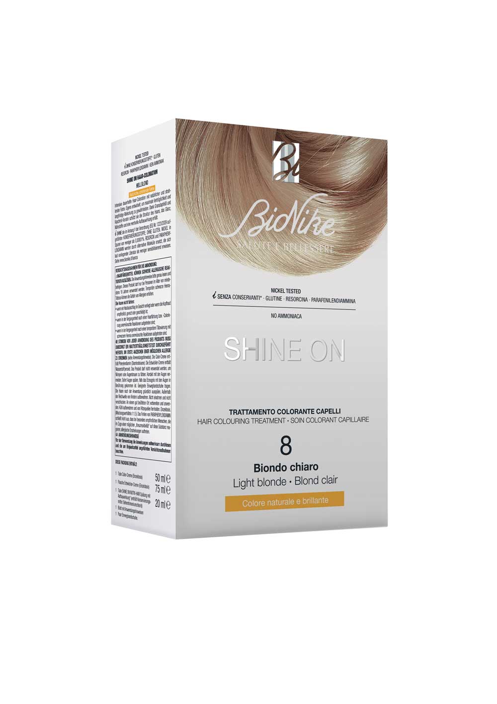 

Shine On Trattamento Colorante Capelli Biondo Chiaro 8 BioNike