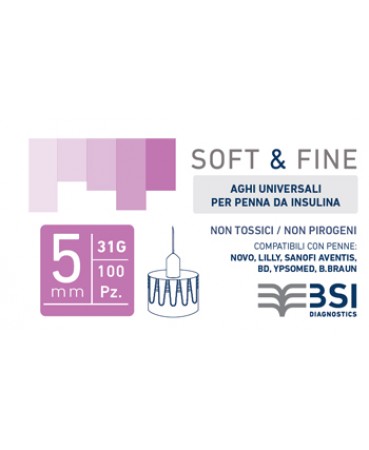 

Soft&fine Ago Per Penna G31 5mm BSI 100 Pezzi