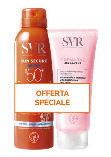 

Sun Secure SPF50+ Brume + Topialyse Gel Lavant SVR 200ml+200ml