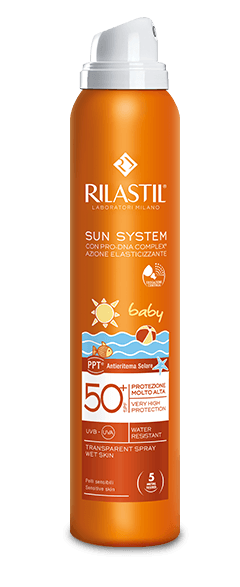 

Sun System Baby Spray Trasparente Wet Skin SPF50+ Rilastil® 200ml