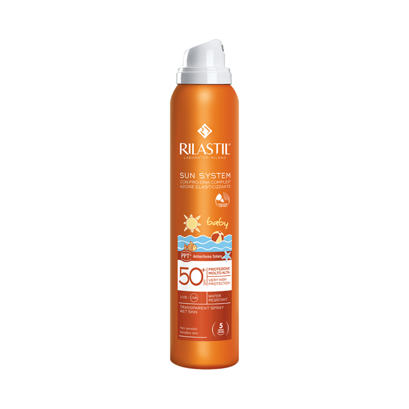 Image of SunSystem Baby Trasparent Spray Wet Skin SPF 50+ Rilastil(R) 200ml033