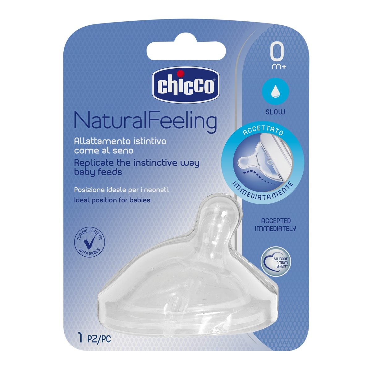 Image of Tettarella NaturalFeeling 0m+ (Flusso Lento) Chicco(R)033