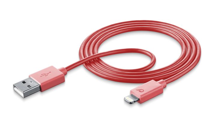 Image of USB Cable #Stylecolor - Lightning Cellularline 1 Cavo Dati Rosa