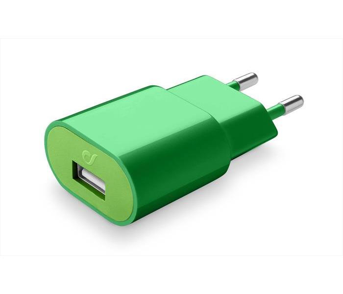 Image of Usb Charger 2A Green Cellularline 1 Caricatore Verde