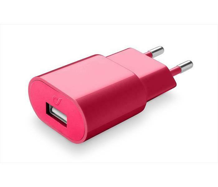 Image of Usb Charger 2A Red Cellularline 1 Caricatore Rosso