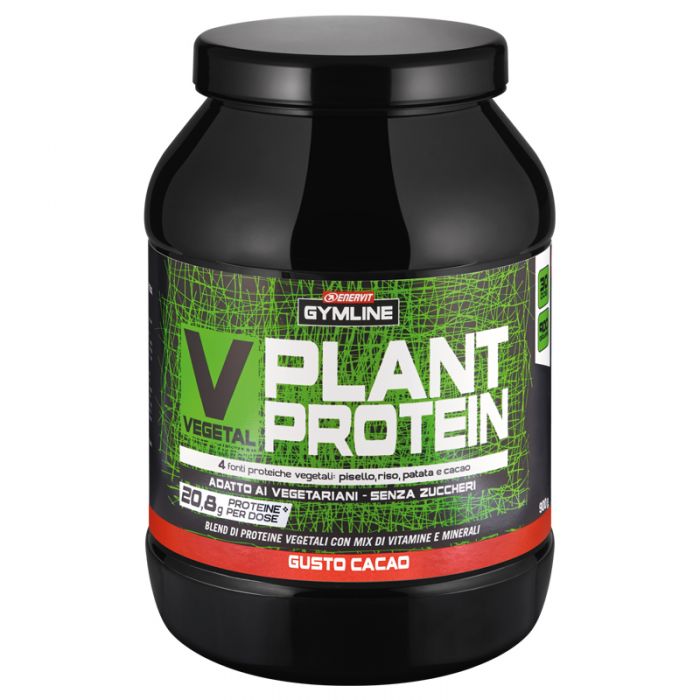 Image of V-Vegetal Plant Protein Blend Gusto Cacao Enervit Gymline 900g