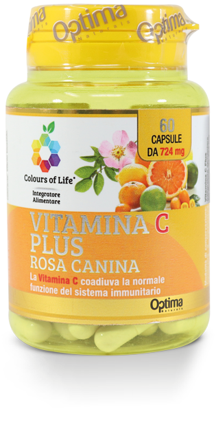 Vitamina C Plus Con Rosa Canina Colours Of Life(R) Optima Naturals 60 Capsule