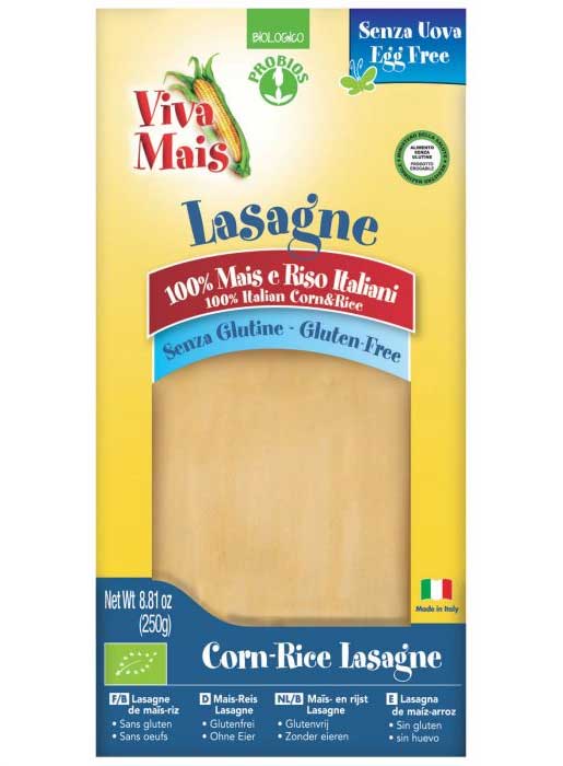 

Viva Mais Lasagne Di Mais E Riso Probios 250g