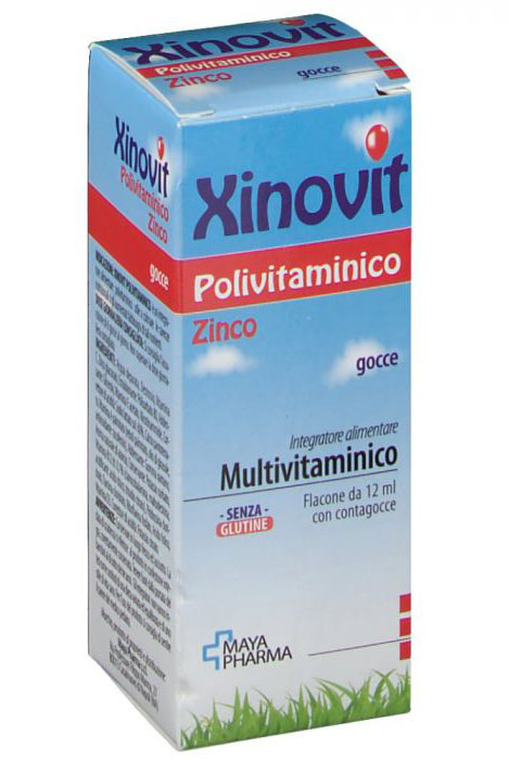 

Xinovit Polivitaminico Gocce Zinco Maya Pharma 12ml