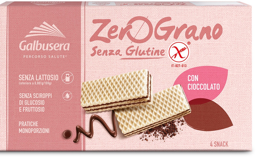 Image of ZeroGrano Wafer Con Cioccolato Senza Glutine Galbusera 180g033