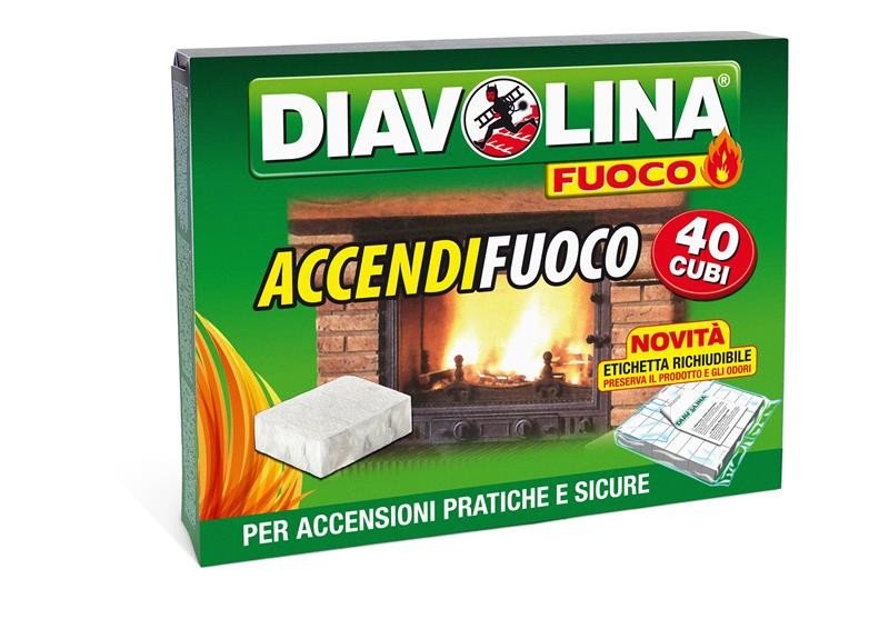 Image of AccendiFuoco Cubi Diavolina 40 Pezzi