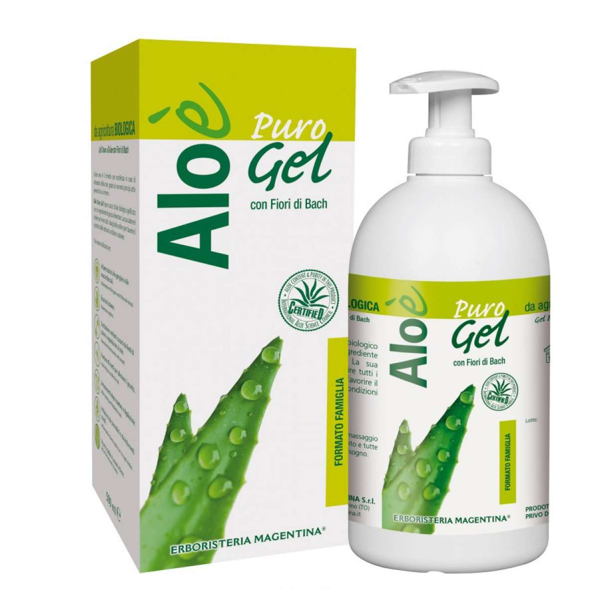 Image of Aloè Puro Gel ERBORISTERIA MAGENTINA(R) 500ml033