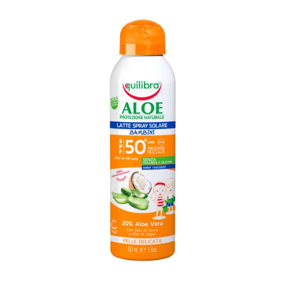 Image of Aloe Latte Spray Solare Bambini Spf50+ Equilibra® 150ml