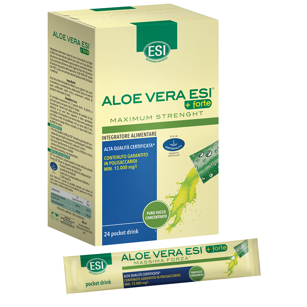 

Aloe Vera Succo +Forte Esi 24 Pocket Drink