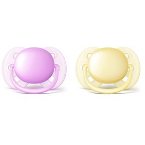 Image of Avent Ultra Soft Philips 2 Succhietti Per Bambine033