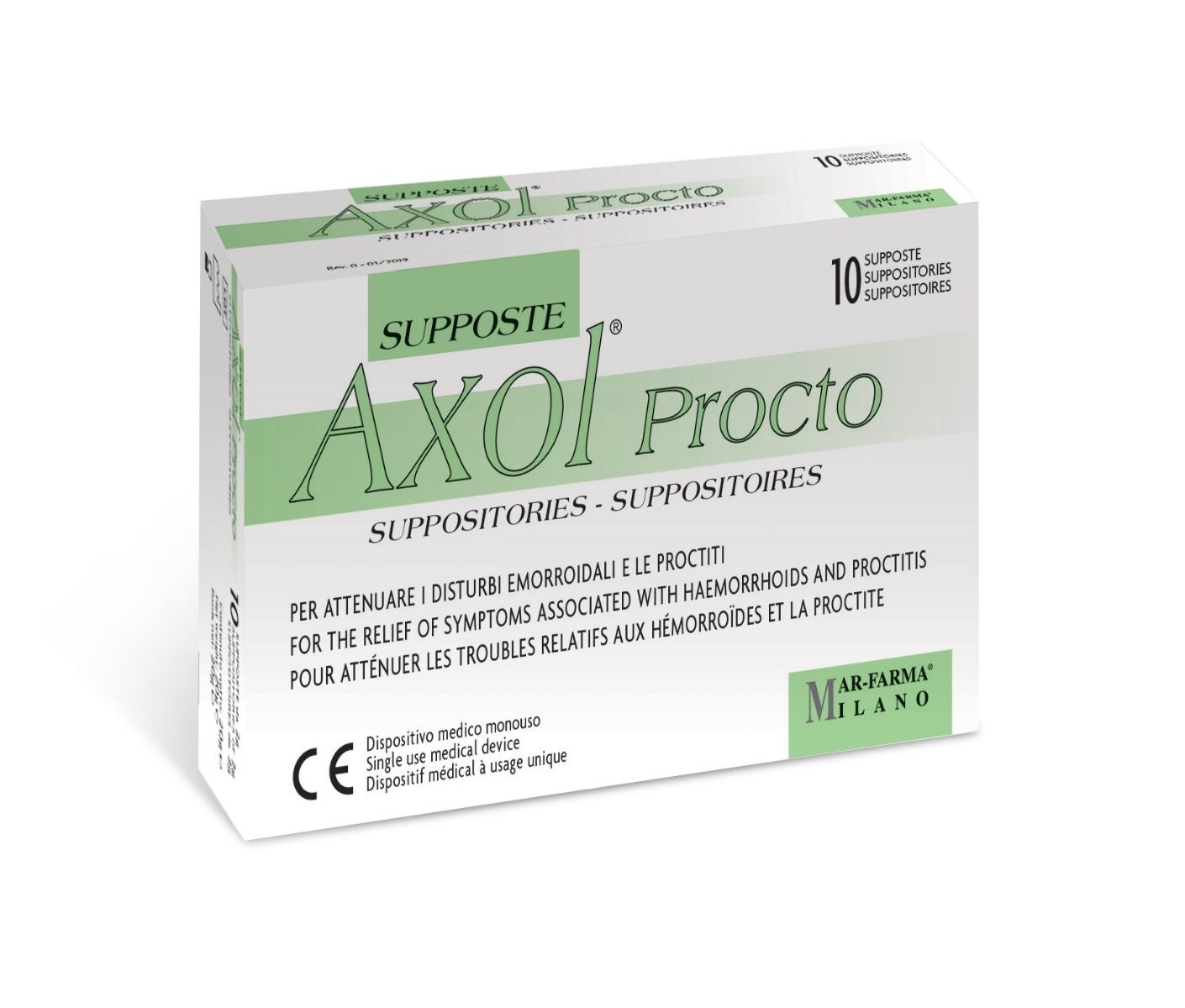 

Axol Procto Mar-Farma 10 Supposte