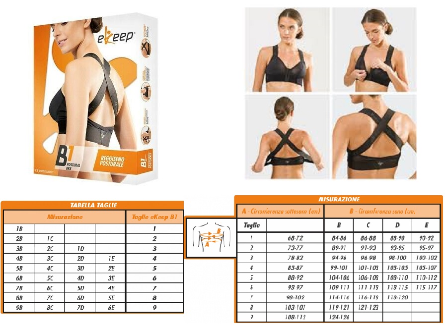 Image of B1 Postural Bra eKeep Bianco Taglia 7033