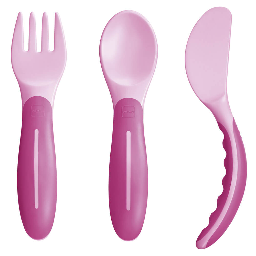 Image of Baby&#39;s Cutlery Rosa Mam 1 Set033