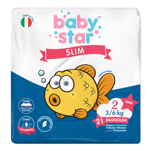 Image of BabyStar Slim Taglia 2 (3-6kg) 21 Pannolini