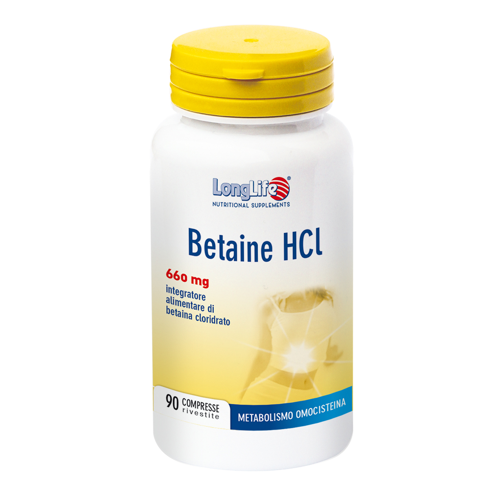 

Betaine HCI 660mg LongLife 90 Compresse Rivestite