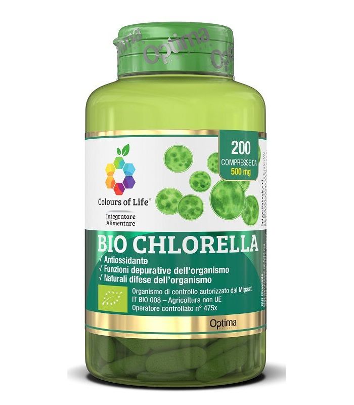 Image of Bio Chlorella Colours of Life Optima 200 Compresse