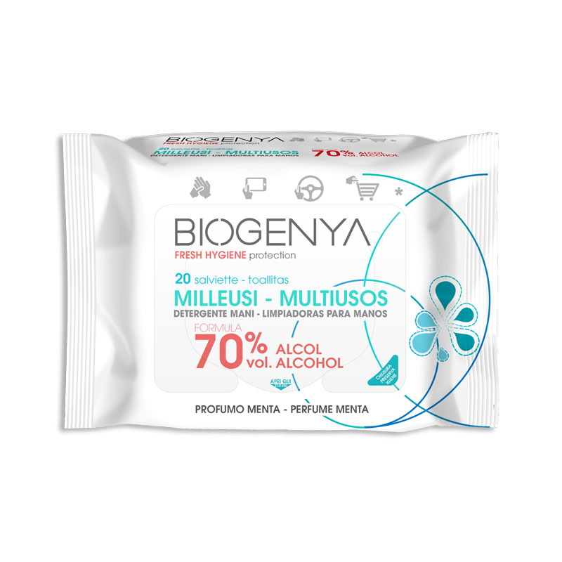 Image of Biogenya Milleusi 20 Salviette Menta033