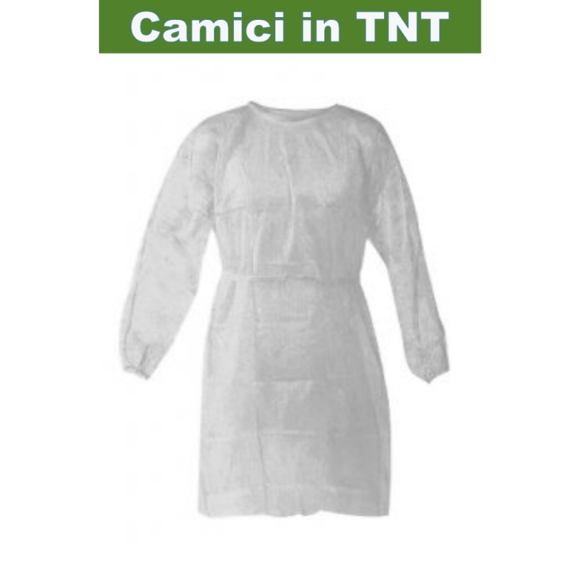 Image of Camice Monouso in TNT Cura Farma Bianco