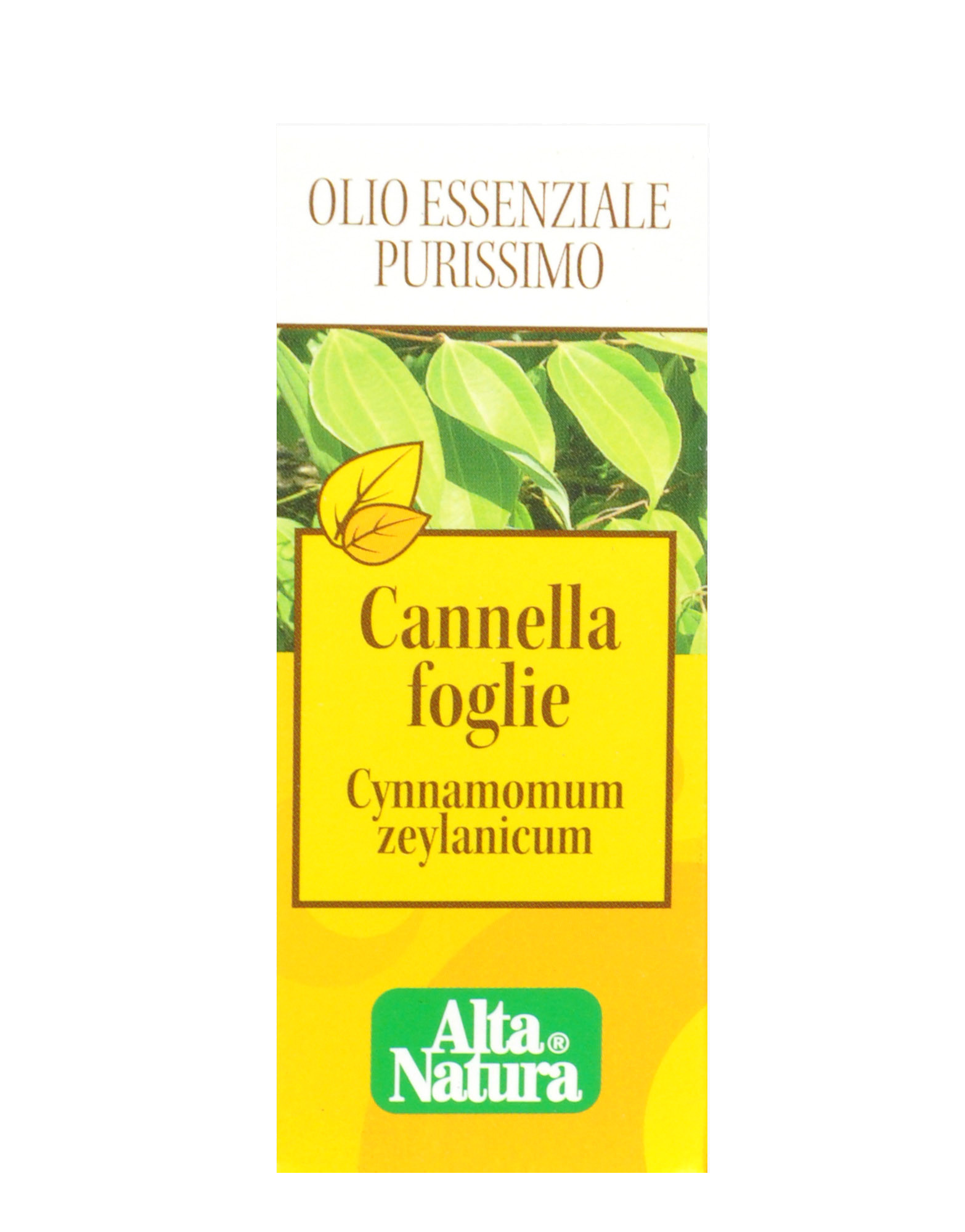 

Cannella Foglie Olio Essenziale Purissimo Alta Natura 10ml