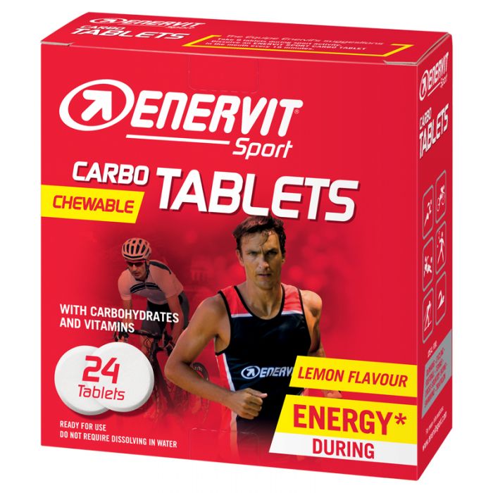 

Carbo Tablets Chewable Lemon Flavour Enervit Sport 24 Tavolette Masticabili 4g