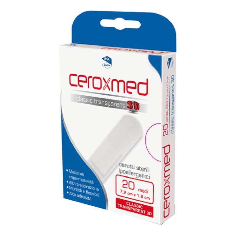 

Ceroxmed Classic Trasparent 3D IBSA 20 Cerotti Medi