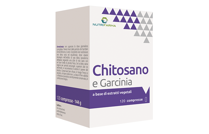 Image of Chitosano e Garcinia NutriFarma by Aqua Viva 120 Compresse