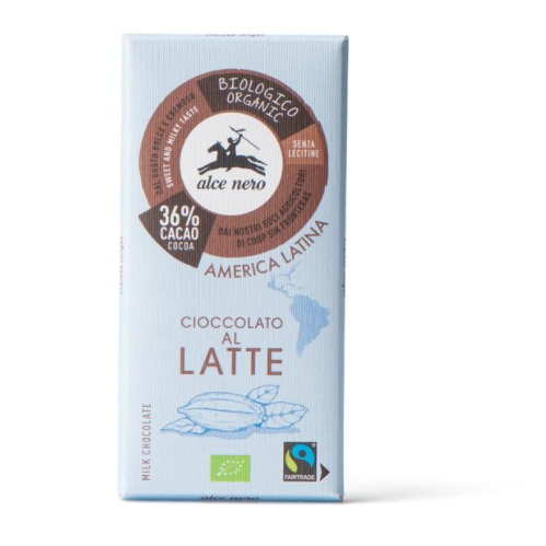 

Cioccolato Al Latte Alce Nero 100g