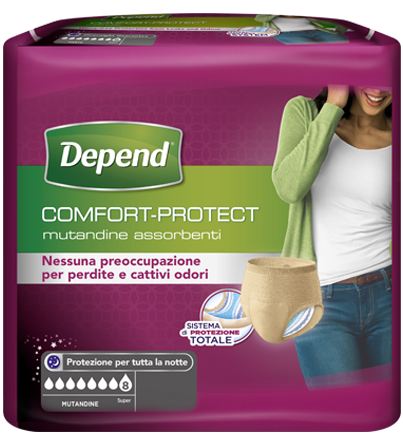 Image of Comfort-Protect Depend(R) 10 Mutandine Donna Taglia S/M Assorbenza Super