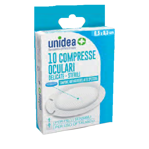 Image of COMPRESSE OCULARI unidea 9,5x6,5cm 10 Compresse