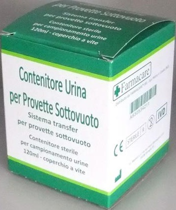 Image of Contenitore Urina Per Provette Sottovuoto Farmacare