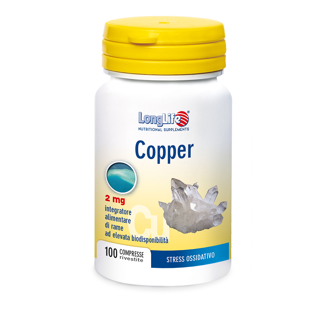 

Copper 2mg LongLife 100 Compresse Rivestite