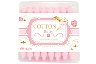 

Cotton Fioc Baby Rosa Ala 60 Bastoncini Cotonati