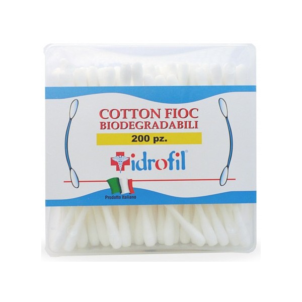 Image of Cotton Fioc Biodegradabili Idrofil 200 Pezzi
