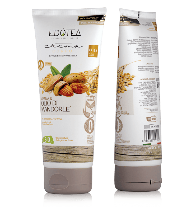 

Crema Corpo Emolliente Protettiva Avena & Olio di Mandorle EDOTEA 200ml