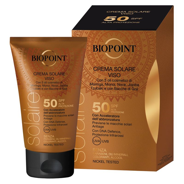 Image of Crema Solare Viso SPF 50 BIOPOINT 50ml033