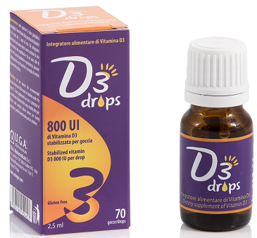 

D3 Drops 800UI UGA Nutraceuticals 70 Gocce 2,5ml