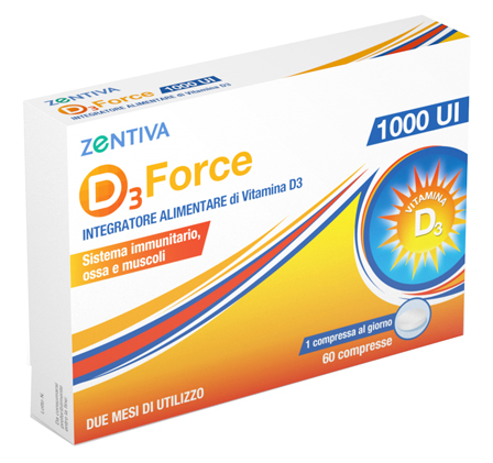 

D3 Force 1000 UI Zentiva 60 Compresse