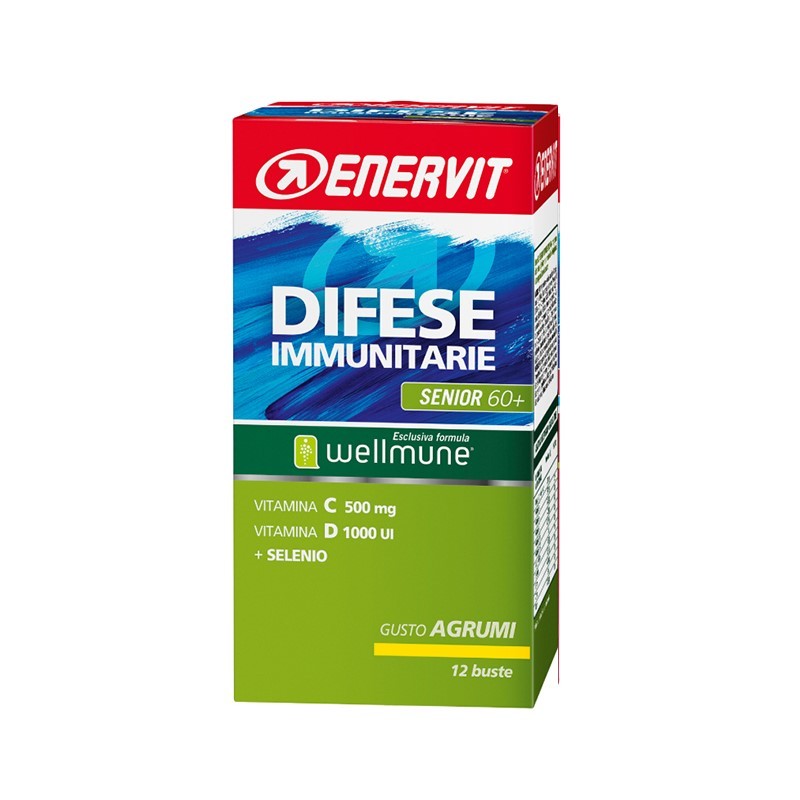 

Difese Immunitarie Senior 60+ Enervit 12 Buste Gusto Agrumi