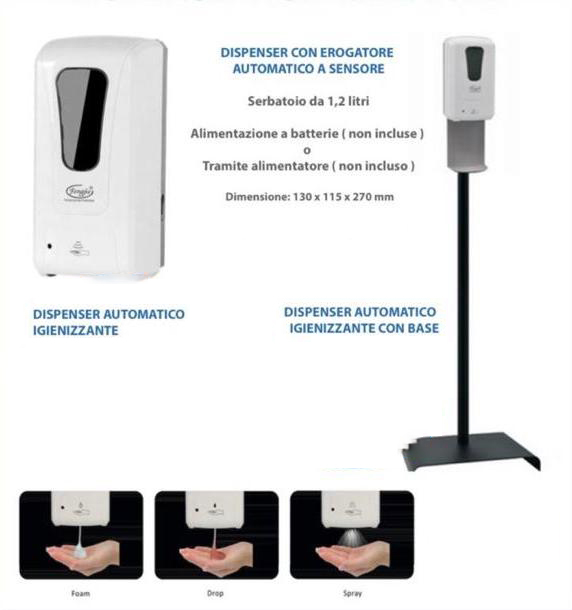 Image of Dispenser Con Erogatore Automatico A Sensore