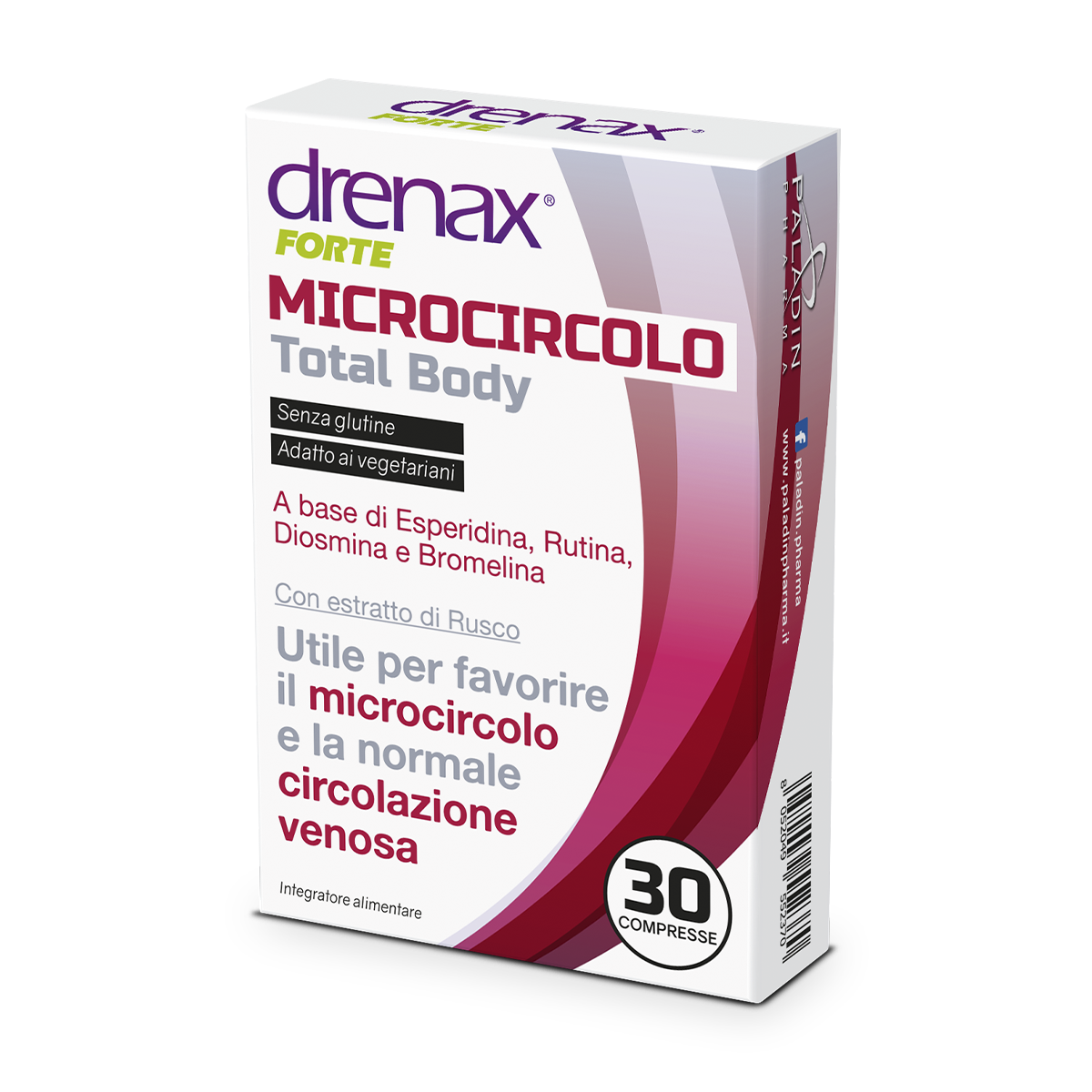 Image of Drenax Forte Microcircolo Total Body Paldin Pharma 30 Compresse033