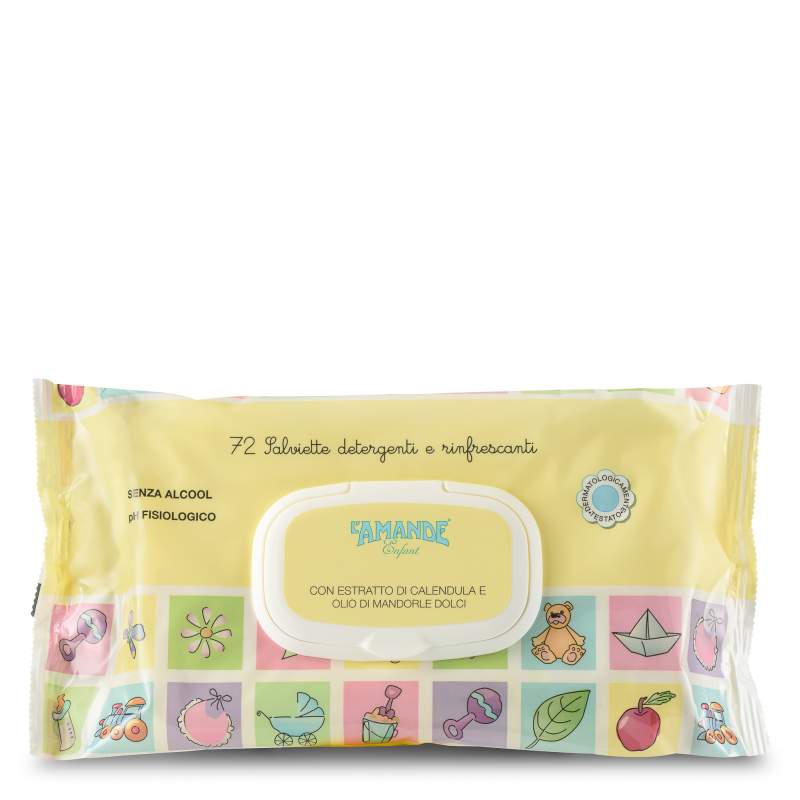 Image of Enfant Salviette Detergenti L&#39;Amande 72 Pezzi033