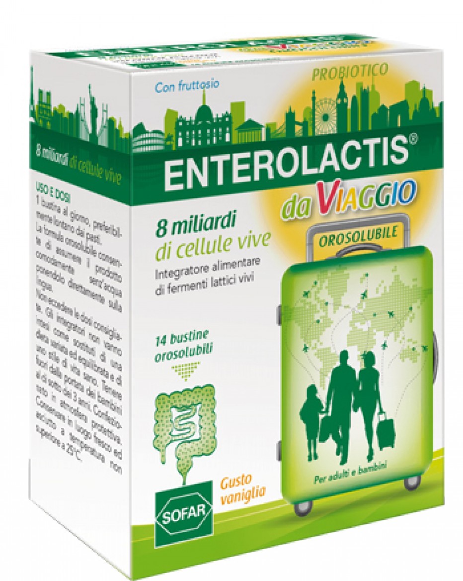 

Enterolactis® Da Viaggio Sofar 14 Bustine